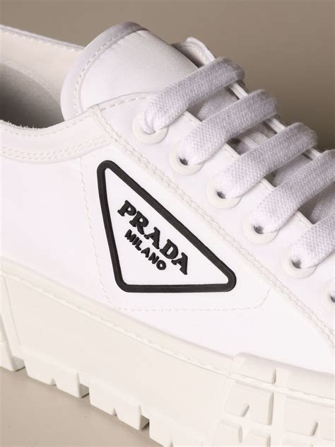 white prada sneakers cheap|prada white sneakers women's.